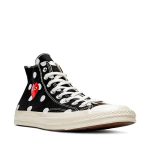 Converse Red Heart Polka-Dot-Sneaker, Größe 70 (schwarz)