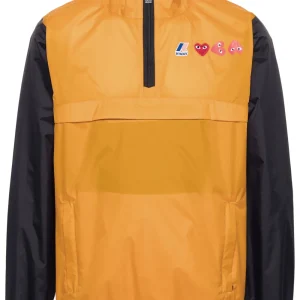 Comme des Garçons Play x K-Way Leichte Jacke mit Herzaufnäher