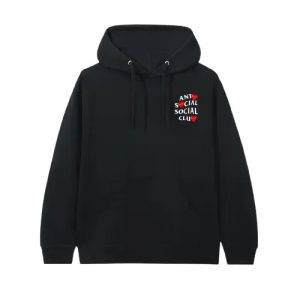 ASSC X COMME des GARCONS Schwarzer Kapuzenpullover