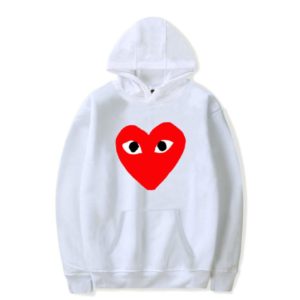 Comme Des Garcons BIG Red Heart Kapuzenpullover