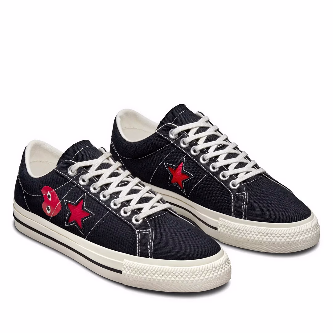 CDG Converse One Star Low Top (Schwarz) CDG Converse One Star Low Top (Schwarz)