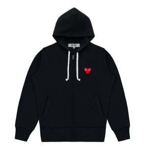 CDG Play Comme des Garçons Kapuzenpullover mit Reißverschluss