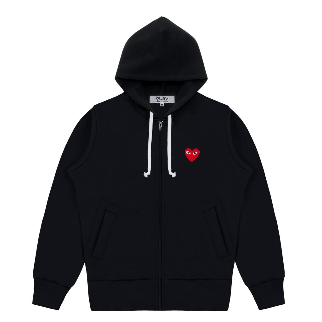 CDG Play Comme des Garçons Kapuzenpullover mit Reißverschluss CDG Play Comme des Garçons Kapuzenpullover mit Reißverschluss
