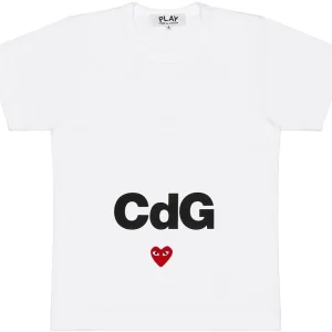 Comme Des Garcons CDG Play Weißes T-Shirt