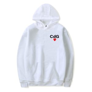 CDG-Hoodie mit kleinem Logo und Herz