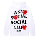 COMME des GARÇONS x ASSC weißer Hoodie