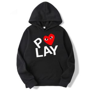 Comme Des Garcons Play Heart Kapuzenpullover