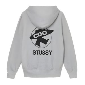 Comme des Garçons x Stüssy Hoodie Grau