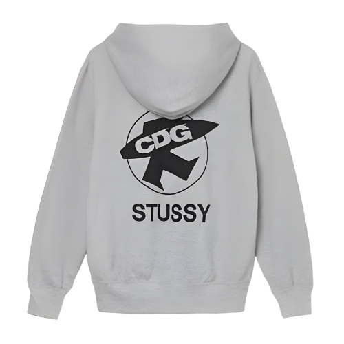 Comme des Garçons x Stüssy Hoodie Grau Comme des Garçons x Stüssy Hoodie Grau
