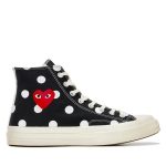 Converse Red Heart Polka-Dot-Sneaker, Größe 70 (schwarz)