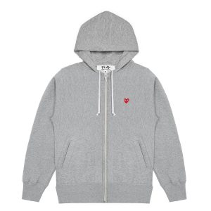 Play Small Emblem ZIP Hoodie CDG
