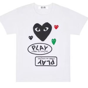 Weißes T-Shirt mit mehrfarbigem Logo und