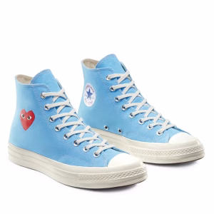 CDG Converse Chuck 70 High Bleu Vif