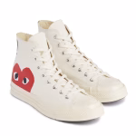 CDG spielt Converse Big Heart High Top (Weiß)
