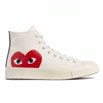 CDG spielt Converse Big Heart High Top (Weiß)