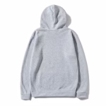 grauer Comme des Garçons Hoodie mit kleinem roten Herz