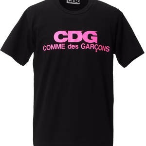 T-SHIRT IMPRIMÉ FLUORESCENT CDG (Rose)